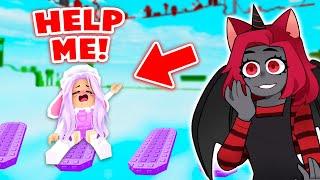 Teaching CUTIE How To Play NO JUMP OBBY! (Roblox)