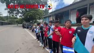 Antorcha centroamericana llega al cantón Las Placitas, del distrito de Chinameca en San Miguel.