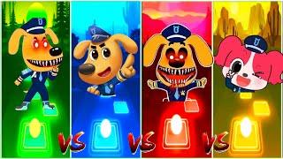 Sheriff Labrador Team ️ Sheriff Labrador Exe Team. Who Is Best? | Tiles Hop EDM Rush!