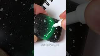 Custom Glowing AirPods using Posca Markers! Satisfying! (#Shorts)