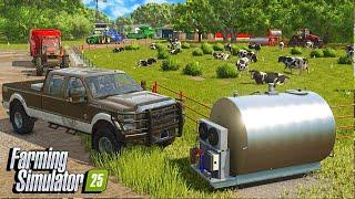 I Spent $100,000 On A Dairy Cattle Farm? | Farming Simulator 25