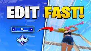 How to INSTANTLY EDIT FASTER in FORTNITE! (Improve Mechanics)