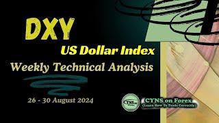 DXY | US Dollar Index Weekly Technical Analysis for 26 - 30 August 2024 by CYNS on Forex