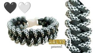 My BLACK & WHITE SHARK JAWBONE Paracord Bracelet - Watch Me How I Made It! So Easy! | KALYO Paracord