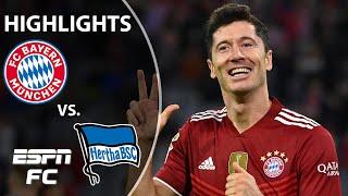 HAT TRICK for Robert Lewandowski as Bayern takes down Hertha | Bundesliga Highlights | ESPN FC