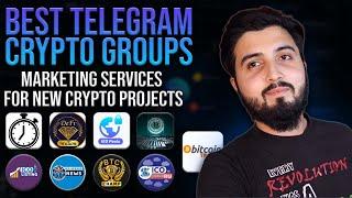 Best Telegram Crypto Groups - Marketing services for new projects - News, reviews, ICO, IEO, STO,