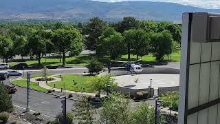 Medical Helicopter Touching Down @ Renown-Tahoe Hospital in Reno, NV 05/30/2024
