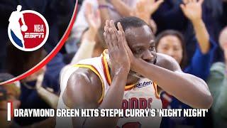 Draymond Green HITS Steph Curry's 'night night' celebration after SLAM!  | NBA on ESPN