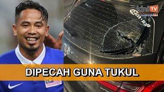 Safiq Rahim pula diserang, kereta dipecah guna tukul besi