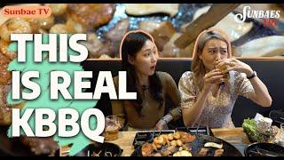 We try authentic KBBQ, Soju, Kimchi Fried Rice MUKBANG  | Sunbaes Try