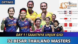 DAY 1! JADWAL 32 BESAR THAILAND MASTERS 2025 HARI INI #thailandmasters2025