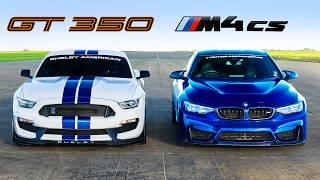 BMW M4 CS v Shelby GT 350: DRAG RACE