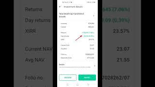 my Tata small cap fund 6month return#bestmutualfund#foujikavlogs#tatamutualfund