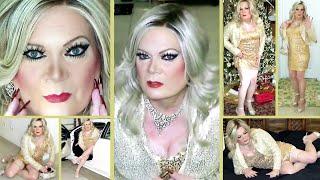 Crossdresser Tgirl Intently Startling Bold - Utterly Sparkling Gold