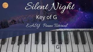 Silent Night (Key of G)//EASY Piano Tutorials