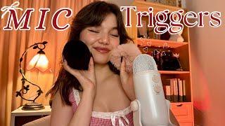 ASMR | Fast and Soft Mic Triggers ( Mic Scratching, Mic Pumping/Swirling, Fluffy, Foam, Bare )