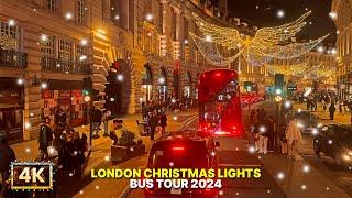 London Christmas Lights Bus Tour 2024: Festive Adventure with Audio Guide 