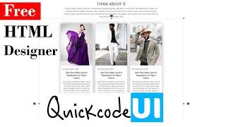 Introducing a Free HTML Template Designer | Quickcode UI