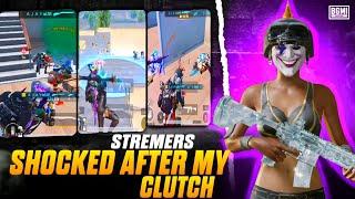 STREAMERS SHOCKED AFTER MY CLUTCH | AJAY IS LIVE EXPOSED? - 1V4 CLUTCHES #bgmi #1v4clutch