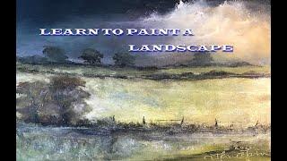 LEARN HOW TO PAINT A LANDSCAPE WITH TREES  - IMPRESSIONIST STYLE- ART TUITION