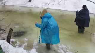 Рыбалка в апреле. Река Усолка. Ловим Хариус.