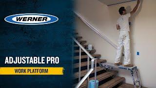 Werner Ladder UK - Adjustable PRO Work Platform