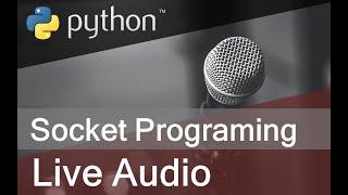 How to send and receive live audio using socket programming in Python