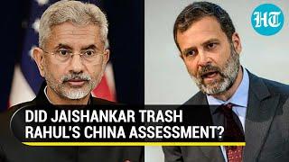 Rahul compares India-China standoff to Ukraine conflict; Reveals Jaishankar's reaction to his claims