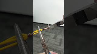 Twisting technique for three single-core electrical wires #diy  #electric  #electrician