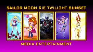 Sailor Moon Rie Twilight Sunset Media Entertainment logo + IDs