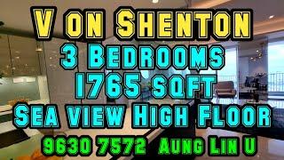 Sea View | High Floor | 3 Bedrooms | 1765 sqft | CBD | Shenton Way | District 1 | V ON SHENTON | UIC