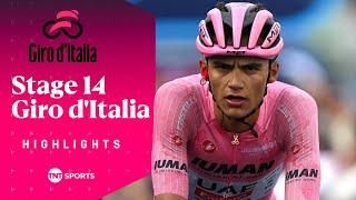 CRASH MARRED STAGE  | Men's Giro d'Italia Stage 14 Race Highlights | TNT Sports Cycling