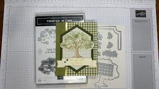 Stampin’ Up! Twisted In Time Thank You Card Tutorial #diy #papercrafting #patternedpaper