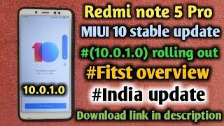 Redmi note 5 Pro MIUI 10 stable update (10.0.1.0) rolling out || First overview MIUI 10 India update