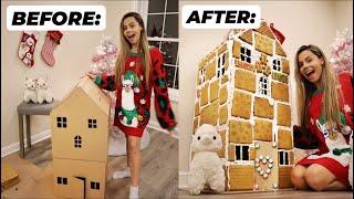 My Llamas Turn 15 Gingerbread Houses Into A GINGERBREAD MANSION !! *so crazy*