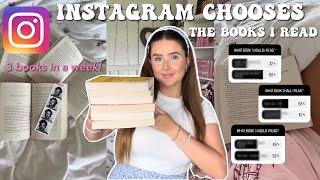 INSTAGRAM chooses the BOOKS I read for a week!  | Ella Rose Reads