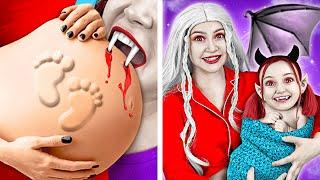 WOW  Pregnant Vampire! Crazy Pregnancy Hacks and Funny Situations by Teen Scene