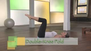 Erika Bloom demonstrates Pilates small ball core exercises