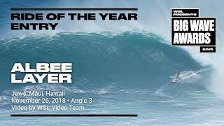 Albee Layer at Jaws  3 - 2019 Ride of the Year Entry - WSL Big Wave Awards