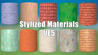 UE5 Stylized Materials: Starter Pack Showcase & Settings