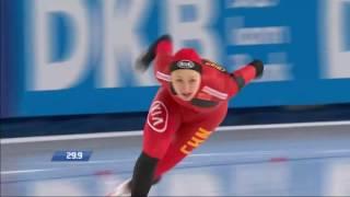 Hong Zhang 500m #1 - 37,82 . World Cup 5 Stavanger 2015/2016