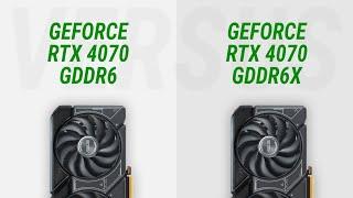 GeForce RTX 4070 GDDR6 vs RTX 4070 GDDR6X: Test in 11 games at 1440p