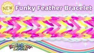 NEW Funky Feather Reversible Rainbow Loom Bracelet Tutorial by Angelynn (TutorialsByA™)