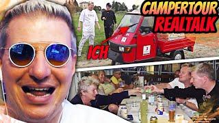 ICH WAR GAST‼️bei der MONTE UND KNOSSI CAMPER-TOUR | REALTALKüber 1000€ MÜNZWURFRENTNER CAMPING