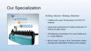 Rolling Shutter Making Machine Manufacturer - Super Roll Forming