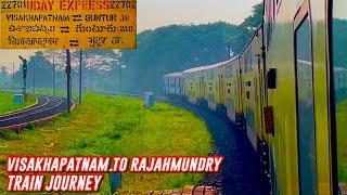 Visakhapatnam To Rajahmundry Train Journey On-Board 22701 VSKP-GNT UDAY Express