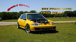 INSANE TURBO HATCH!!!! - Ken's Turbo B18B1 '92 Civic Hatch Review