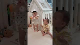 妹妹开心哥哥也跟着开心#一起长大一起玩耍 #记录你的点点滴滴 #一起成长的幸福