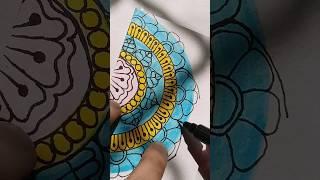 easy mandala art for beginners #art #mandalaart