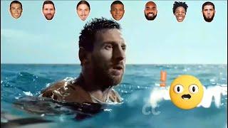 Ronaldo vs Messi vs Mbappe vs Ishowspeed vs Zlatan vs Lacazette Ice bath #icebath #football